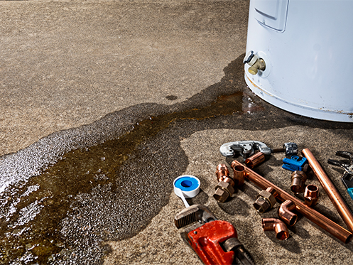 leaking water heater